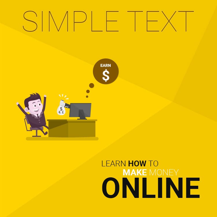 PSD template for online money making