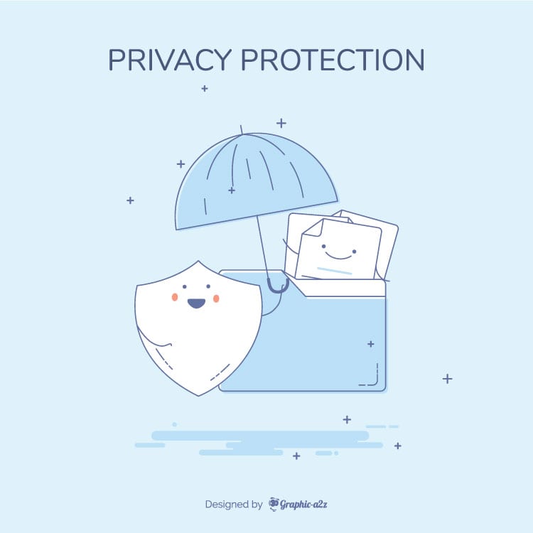 Privacy Protection infographic vector design