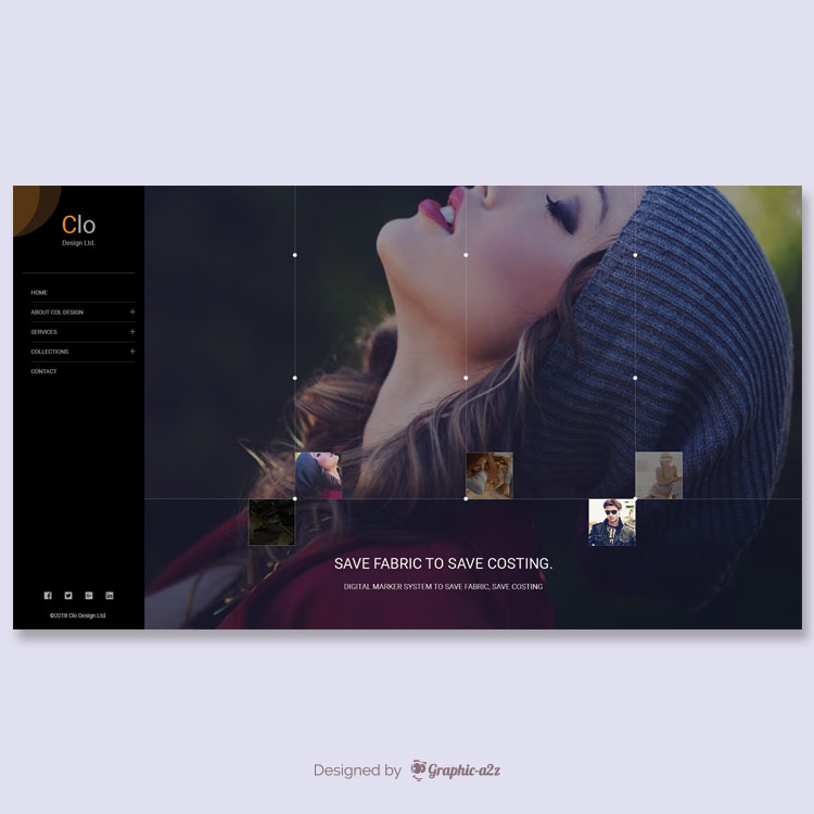 PSD template for Products manufacturers apparel industry on Graphic a2z