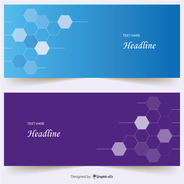 Flat banner on Graphic a2z