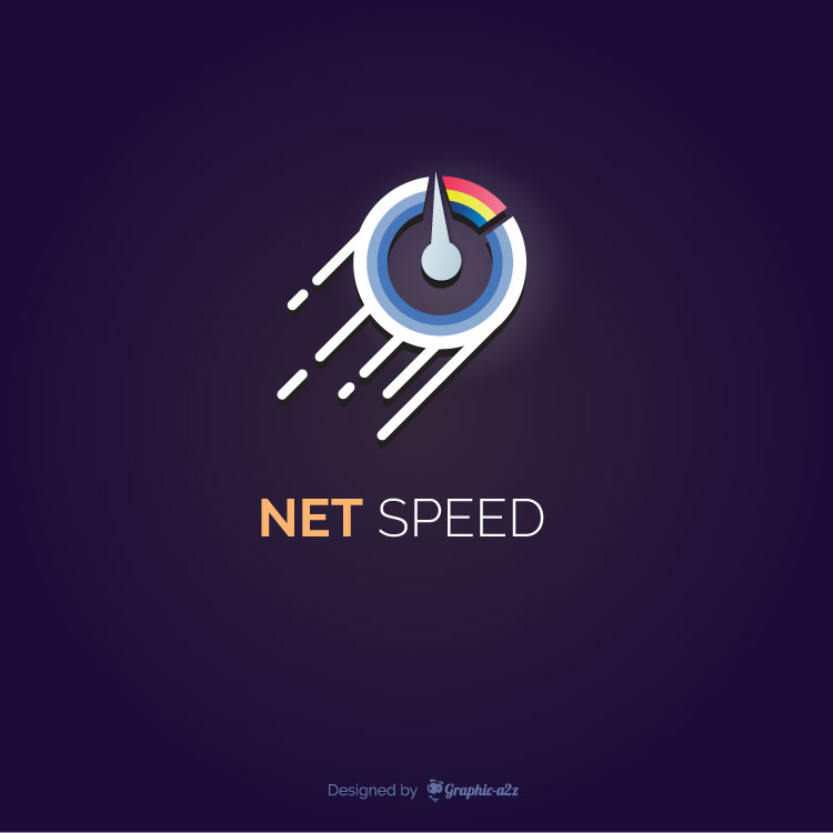 Vector net speed logo design on Graphica2z