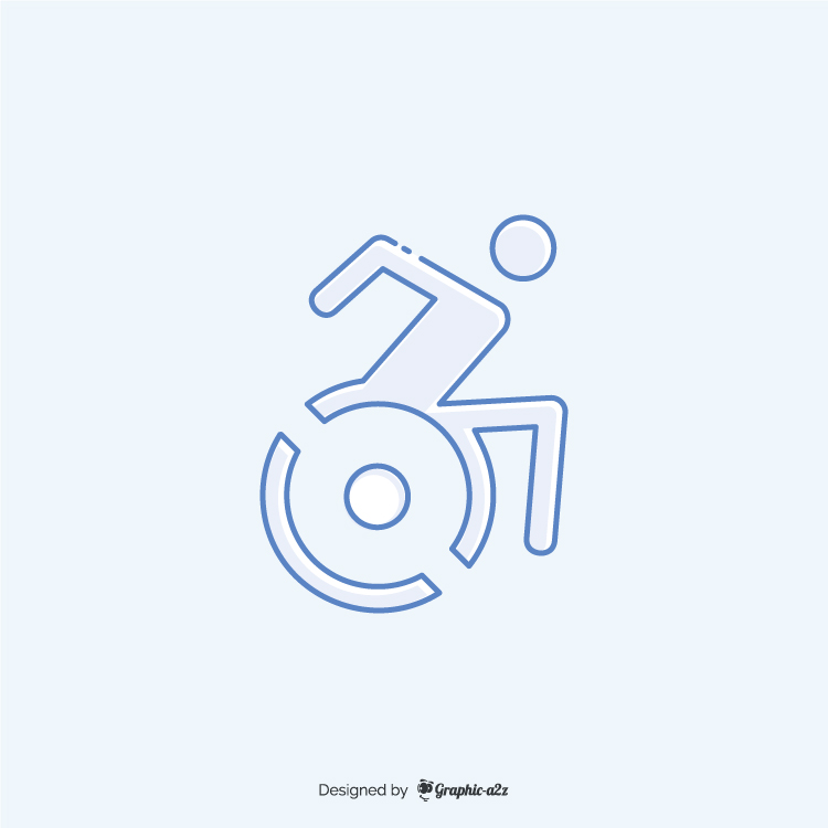 Accessible icon vector design