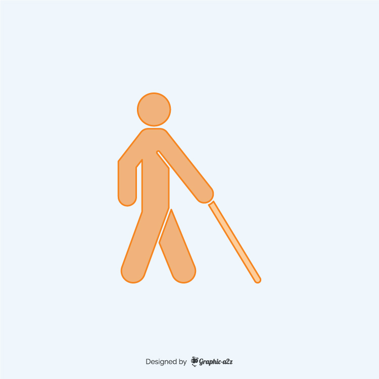 Blind lineal color free vector icon