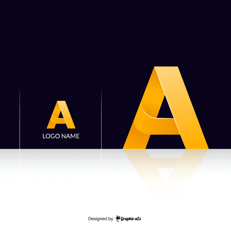 A letter vector gradient logo