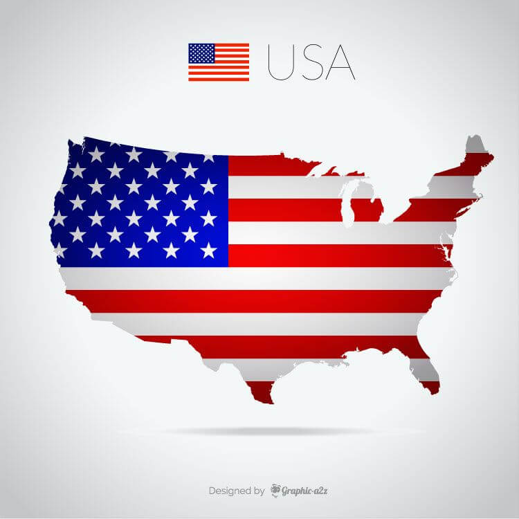 USA map illustration