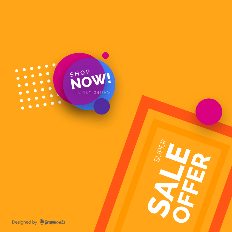 Colorful sale banner template