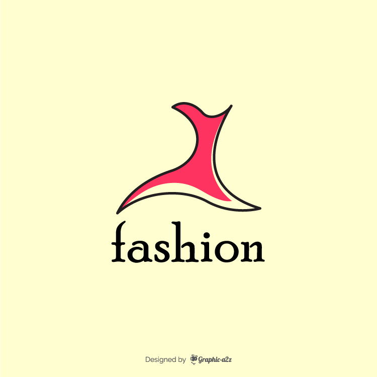 Fashion logo on graphic a2z
