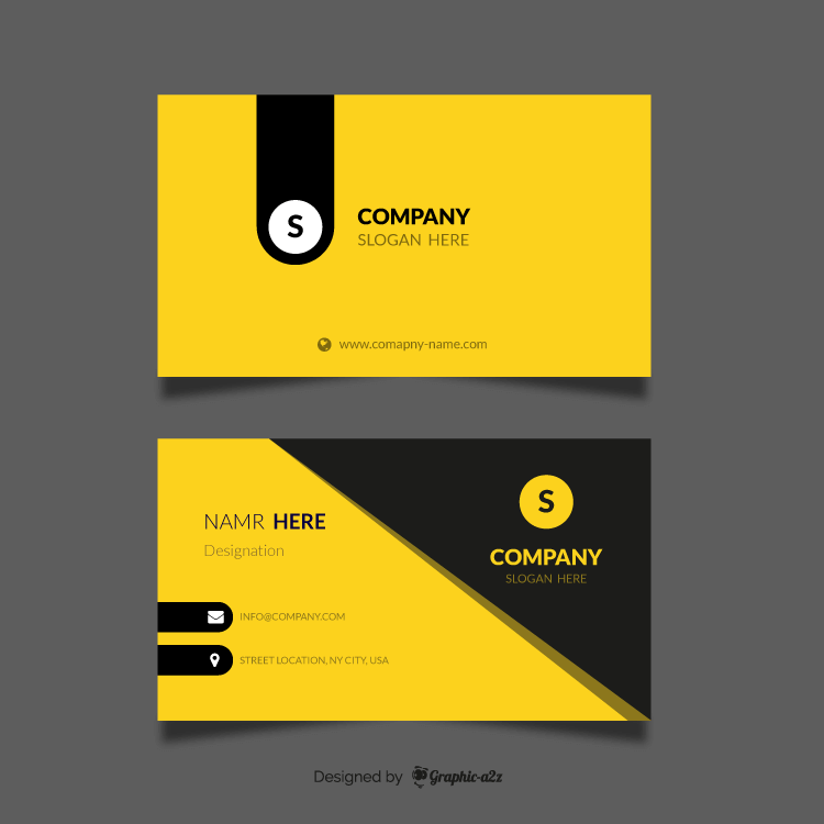 Professional business card mockup on Graphica2z