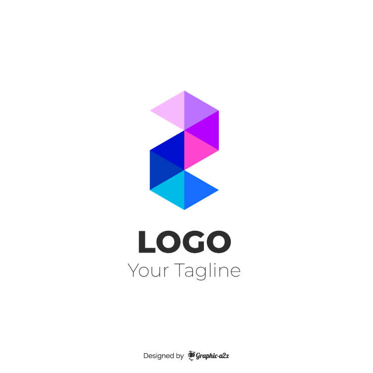 Abstract modern logo free vector on graphica2z