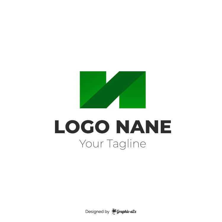 Modern letter N logo free vector on Graphica2z
