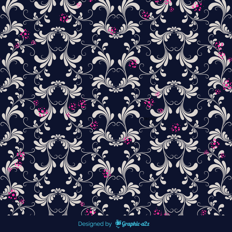 Floral background vector set on Graphica2z