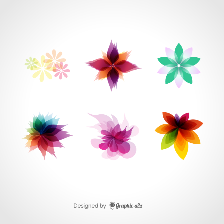Retro floral ornaments vector on Graphica2z
