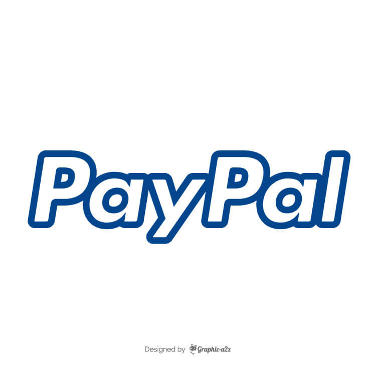 PayPal logo payment system vector graphic