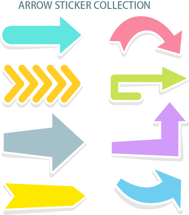Arrow Euclidean, Combination of colored arrows png - Graphic a2z